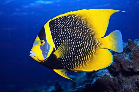 Premium AI Image | Beautiful angelfish in the ocean