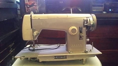 1966 Vintage Sears Kenmore Model 52 Heavy Duty Sewing Machine For Sale