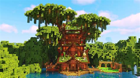 Mangrove Swamp Treehouse Minecraft Timelapse YouTube