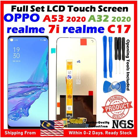 Original Full Set Lcd Touch Screen Compatible With Oppo A32 2020 Oppo A53 2020 Realme 7i Realme