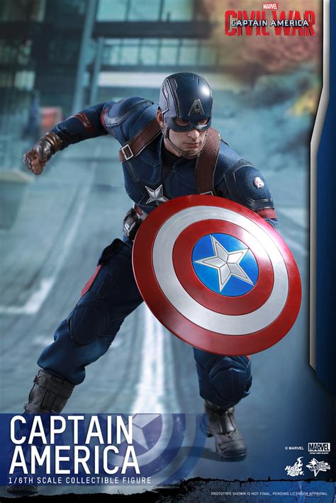 Hot Toys MMS350 美國隊長3英雄內戰美國隊長Captain America 1 6 比例人偶作品