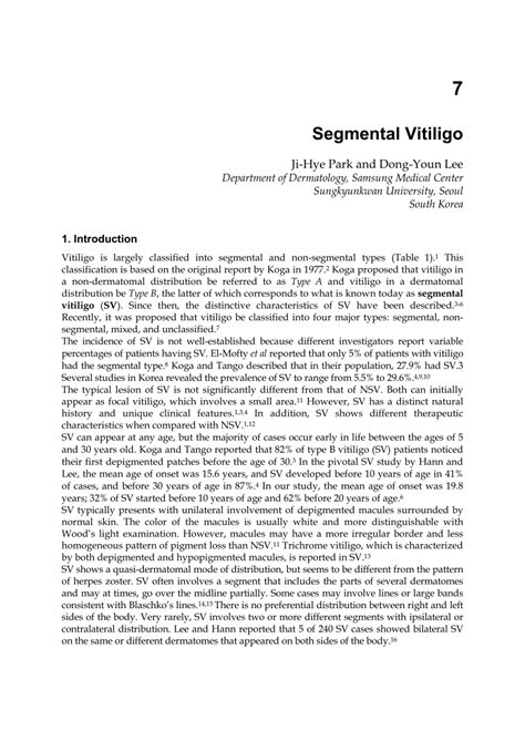 (PDF) Segmental Vitiligo