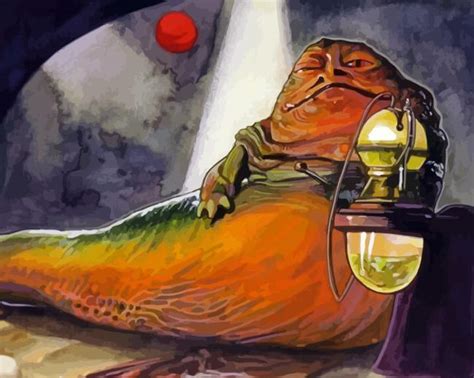 Jabba The Hutt Illustration-Paint By Numbers - Painting By Numbers