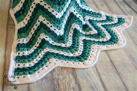 Sea Breeze Chevron Afghan | AllFreeCrochetAfghanPatterns.com