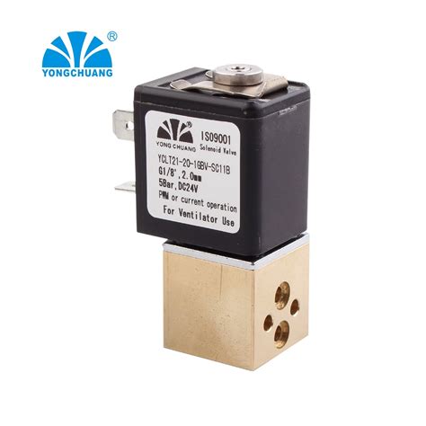 Brass Medical Miniature Proportional Solenoid Valve 24V For Ventilator