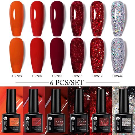 Buy UR SUGAR Nail Polish Set Nude Pink Glitter Gel Varnishes Kit Soak