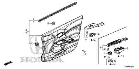 Front Door Lining For 2013 Honda Civic Oem Parts Online