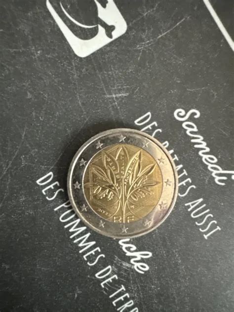 PIÈCE 2 EUROS rare France 2022 RF LIBERTE EGALITE FRATERNITE EUR 30