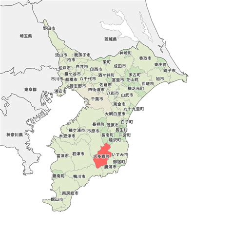 千葉県夷隅郡大多喜町の地図 Map It マップ・イット