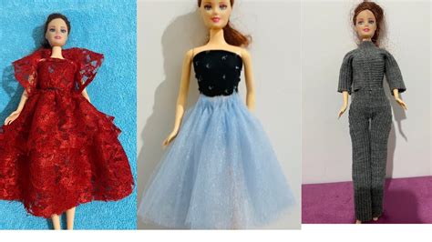 Barbie Elbise Yapımı DIY Dikişsiz kendin yap 5 Dakikada hallet