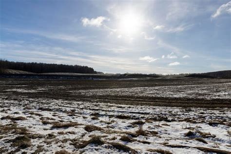 Champ Agricole Pour Planter Des Plantes En Hiver Pr Par Pour Les Semis