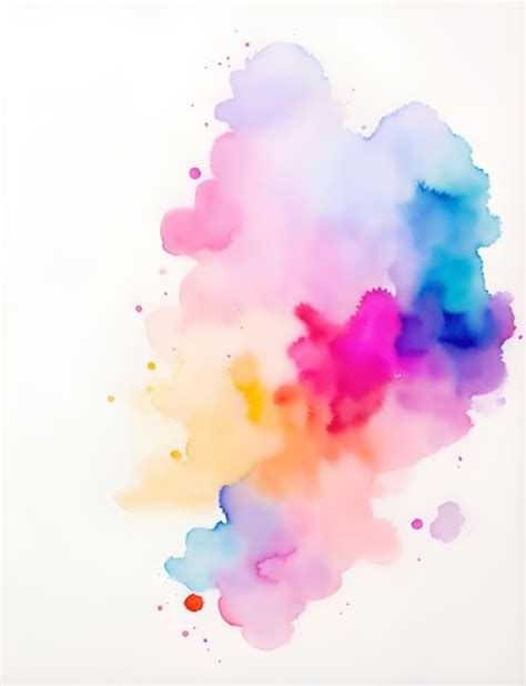 Premium Photo Abstract Watercolor On A White Background The Color