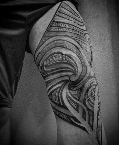 40 Epic Polynesian Leg Tattoo Designs For Men