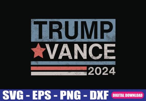 1 Trump Vance 2024 Retro Stripe Trump Crafts Designs And Graphics