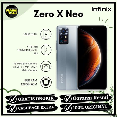 Jual Infinix Zero X Neo 8 128 8 256gb Hp New Resmi 1 Tahun Shopee