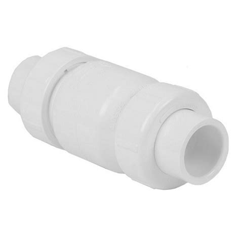 White Pvc 2 True Union Swing Check Valve Fpt X Fpt The Drainage