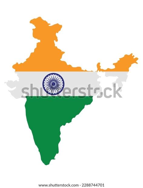 India Map Illustration Detailed Map India Stock Vector Royalty Free