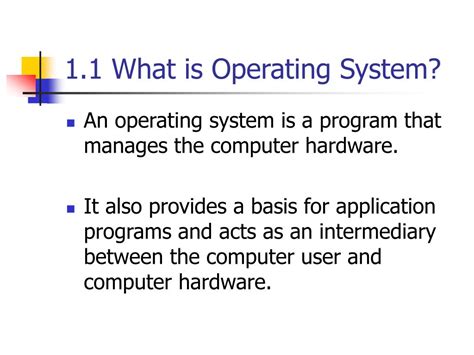 Ppt Chapter Introduction To Operating System Powerpoint