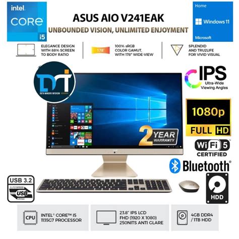 Jual Asus Aio V Eak Ba W I G Gb Tb Uhd Fhd Ips