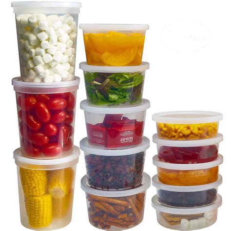 Buy Durahome Food Storage Containers With Lids Oz Oz Oz Freezer