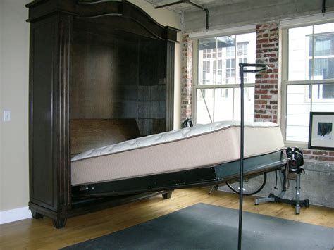 Gothic Armoire Murphy Bed In Exercise Room Traditional Denver By