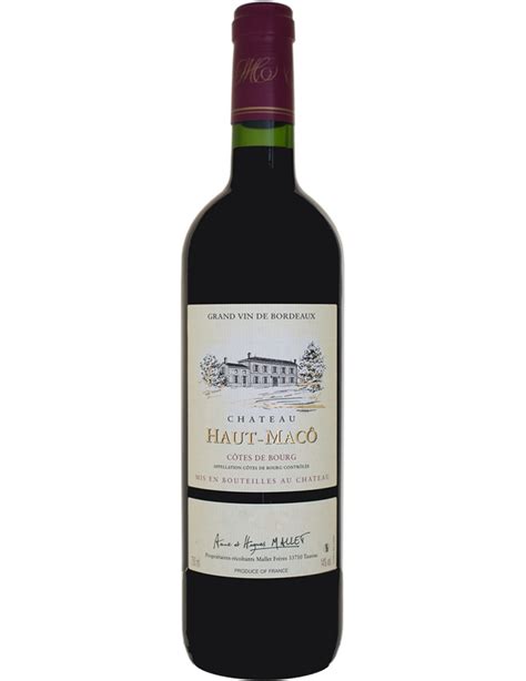 Haut M Co Cuv E Traditionnelle C Tes De Bourg Vin Rouge Cl