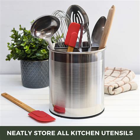 Buy Bartnelli Extra Large Stainless Steel Kitchen Utensil Holder