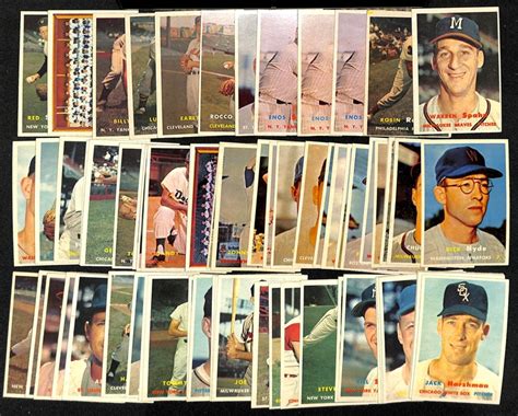 Lot Detail Lot Of Topps Baseball Cards W Warren Spahn