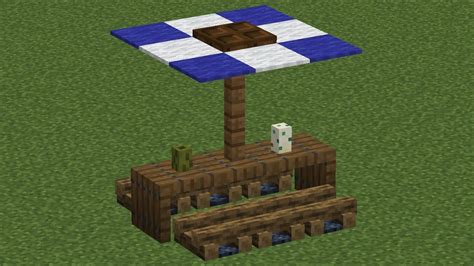 How To Make A Picnic Table In Minecraft Youtube