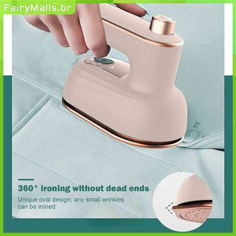 Fairymalls Mini Ferro A Vapor Portátil Roupa Dupla Máquina De Passar