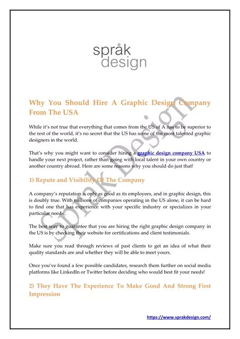 PPT Why You Should Hire A Graphic Design Company From The USA