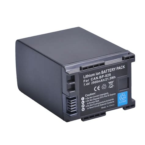 Bater A De 2900mAh BP 828 BP828 BP 828 Para Canon BP 820 HF G21 G30