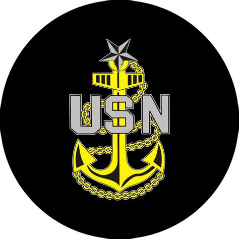 Us Navy Usn Senior Chief Spare Tire Cover Custom Made To Your Exact