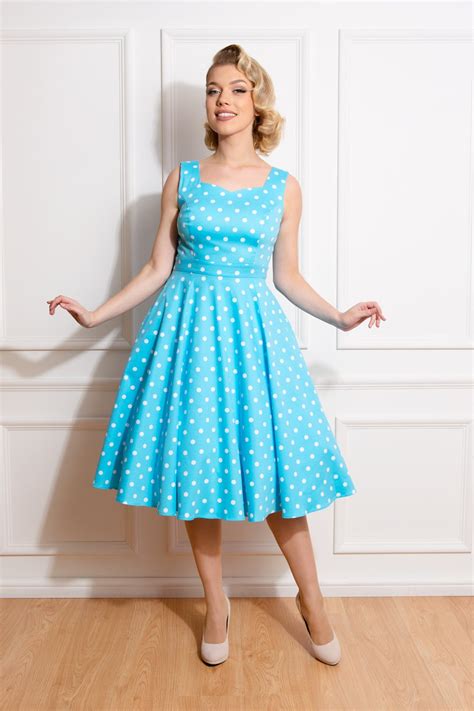 Ruth Polka Dot Swing Dress Miss Maheli Vintage Mode