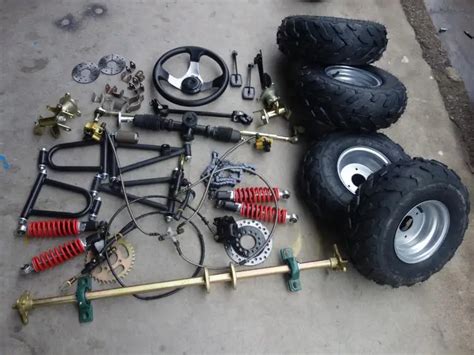 Go Kart 1m Axle Kit Off-road Kart Modified Steering Suspension Rear Axle Rear Axle Front And ...