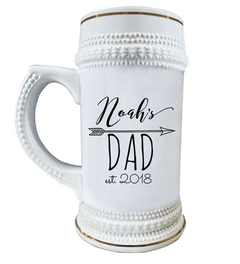 PERSONALIZED BEER STEIN First Fathers Day Beer Mug Unique - Etsy