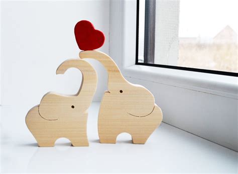 Hölzerne Liebe Elefanten Puzzle Spielzeug Holz Puzzle Etsy