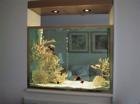 47 Awesome Aquarium Partition Ideas Aquarium Design Living Room