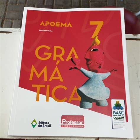 Apoema Gramática 7 ano livro do professor Shopee Brasil