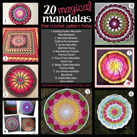 20 Free Magical Mandala Patterns • Oombawka Design Crochet