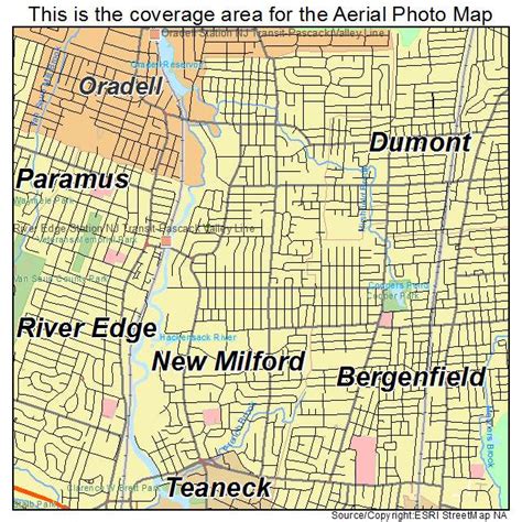 Aerial Photography Map of New Milford, NJ New Jersey