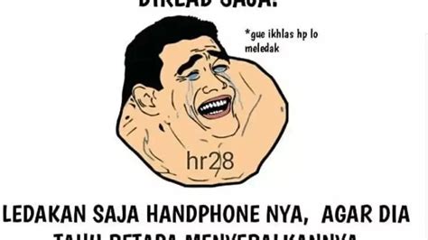 potret meme  chat enggak dibalas  bikin senyum tipis hot