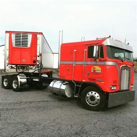 Semitrckn Coe Kenworth Custom K100 With Matchin Reefer