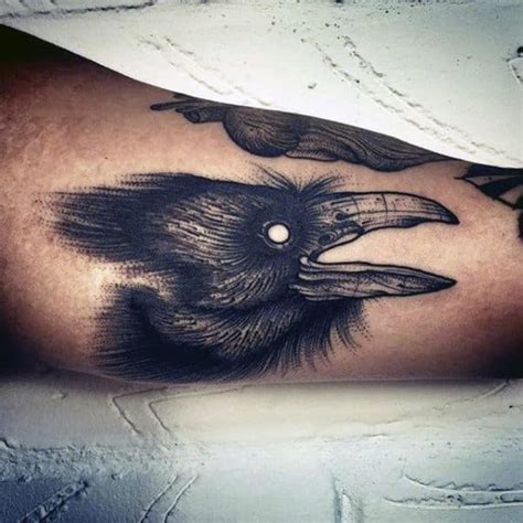 100 Crow Tattoo Designs For Men - Black Bird Ink Ideas