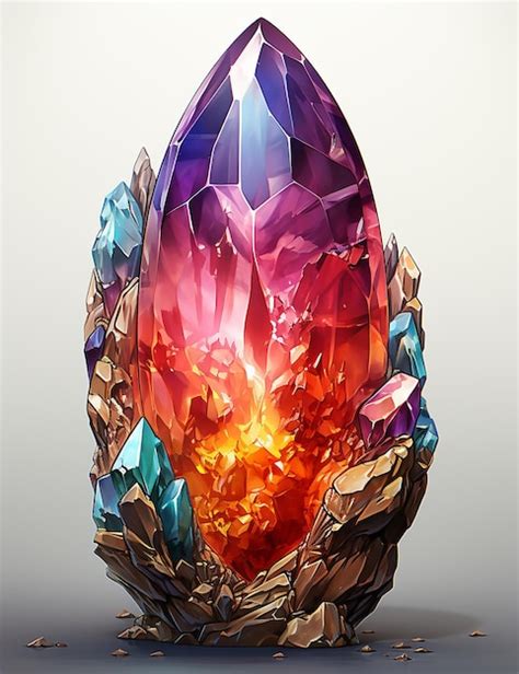 Premium Photo Colorful Cursed Gem