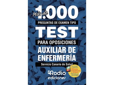 Livro Auxiliares De Enfermer A M S De Preguntas De Examen Tipo