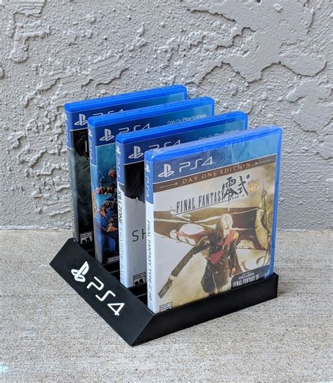 Free Stl File Playstation 4 3 Game Case Holder Flat And Full Back Options 🎮 ・object To Download