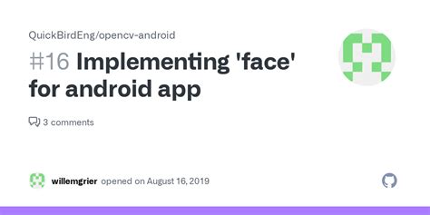 Implementing Face For Android App Issue 16 QuickBirdEng Opencv