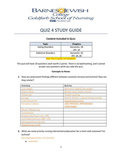 Psych Quiz 4 Study Guide Quiz 4 Study Guide Content Included In Quiz