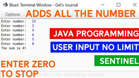 Do While Loop That Adds The Number Until Encountered Zero Bluej Java With Detailed Explanation